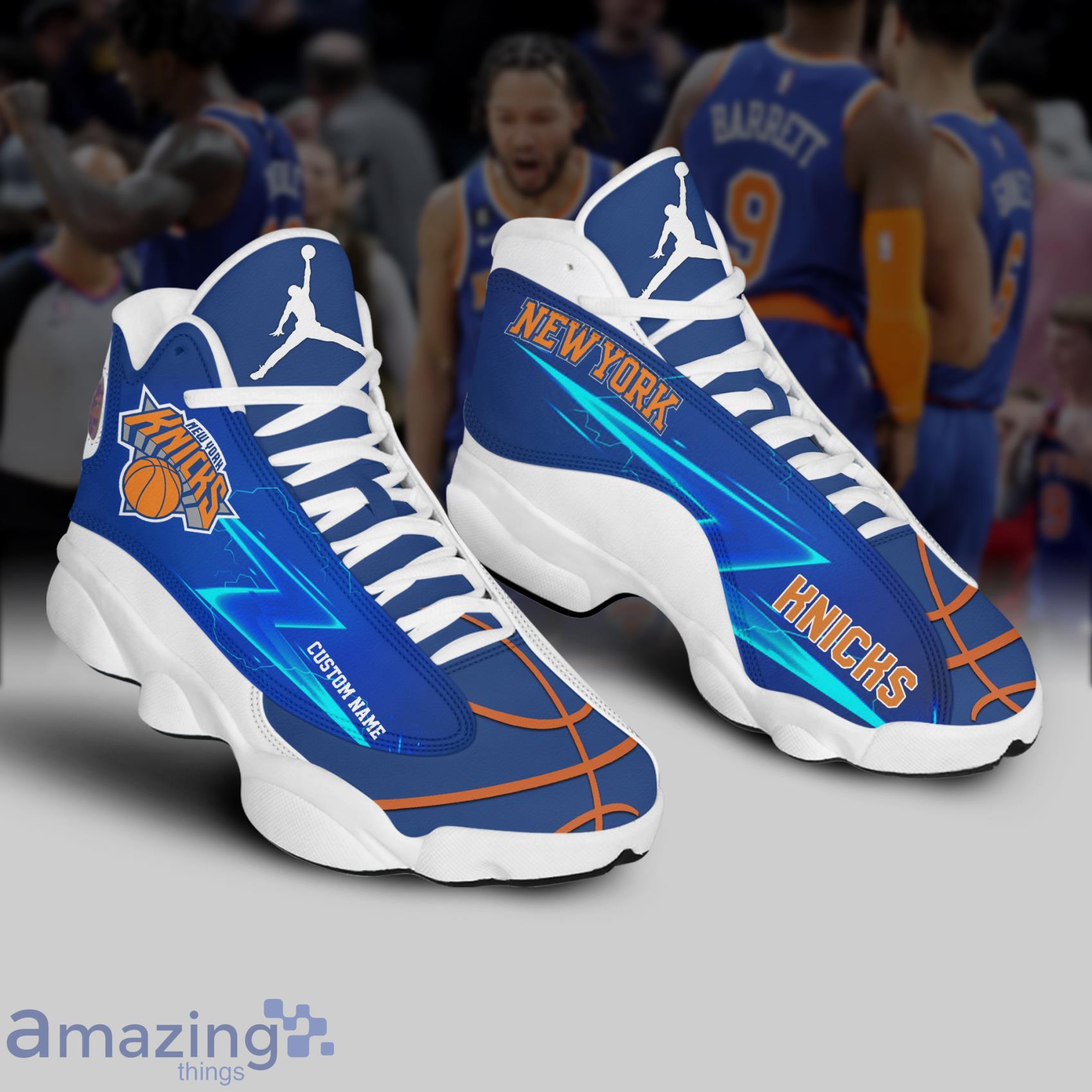 New York Knicks Lightning Air Jordan 13 Shoes Gift For Fans Product Photo 1