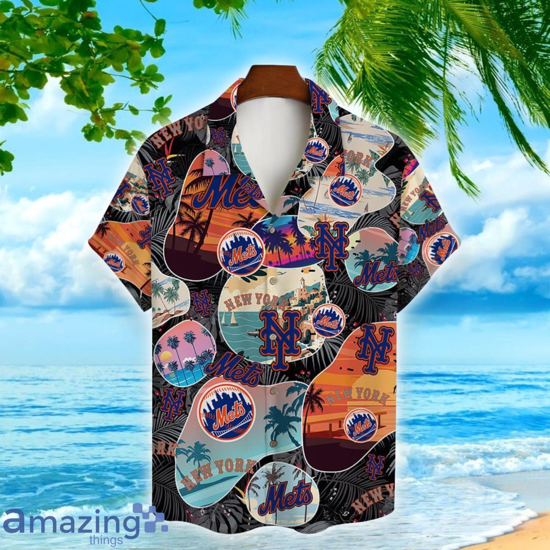 Cool Aloha MLB New York Mets Hawaiian Shirt Go Go Go Gift For Beach Trip