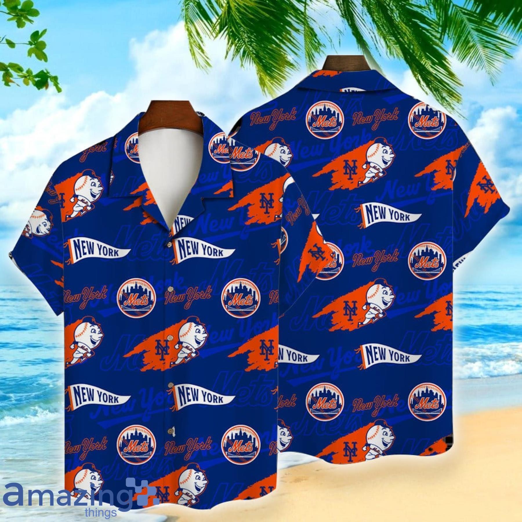 New York Mets Major League Baseball 3D Print Hawaiian Shirt, New York Mets  Hawaiian Shirt