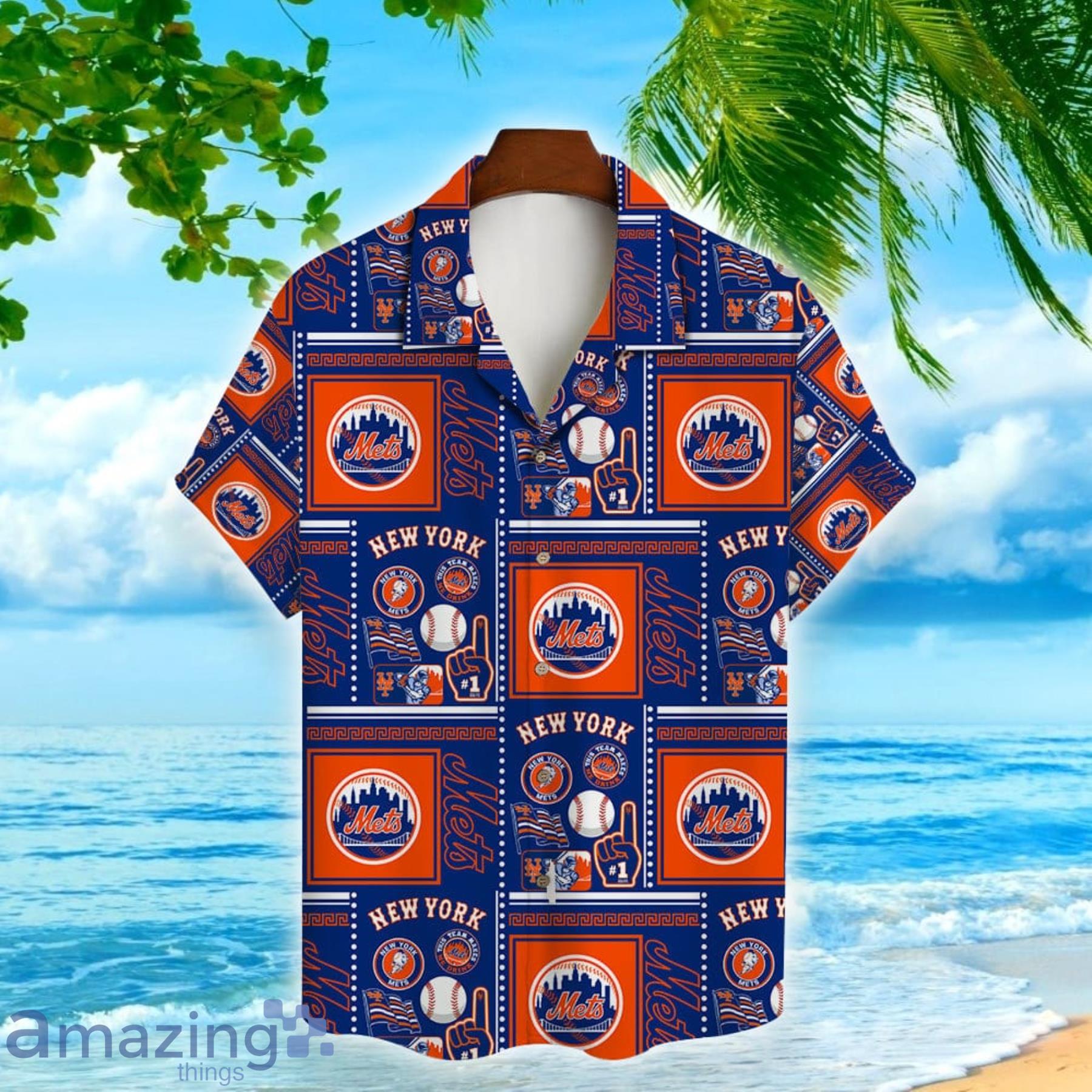 New York Mets City Style Button Up Shirt 2 Hawaiian Shirt And Shorts Summer  Gift For Fans - Banantees