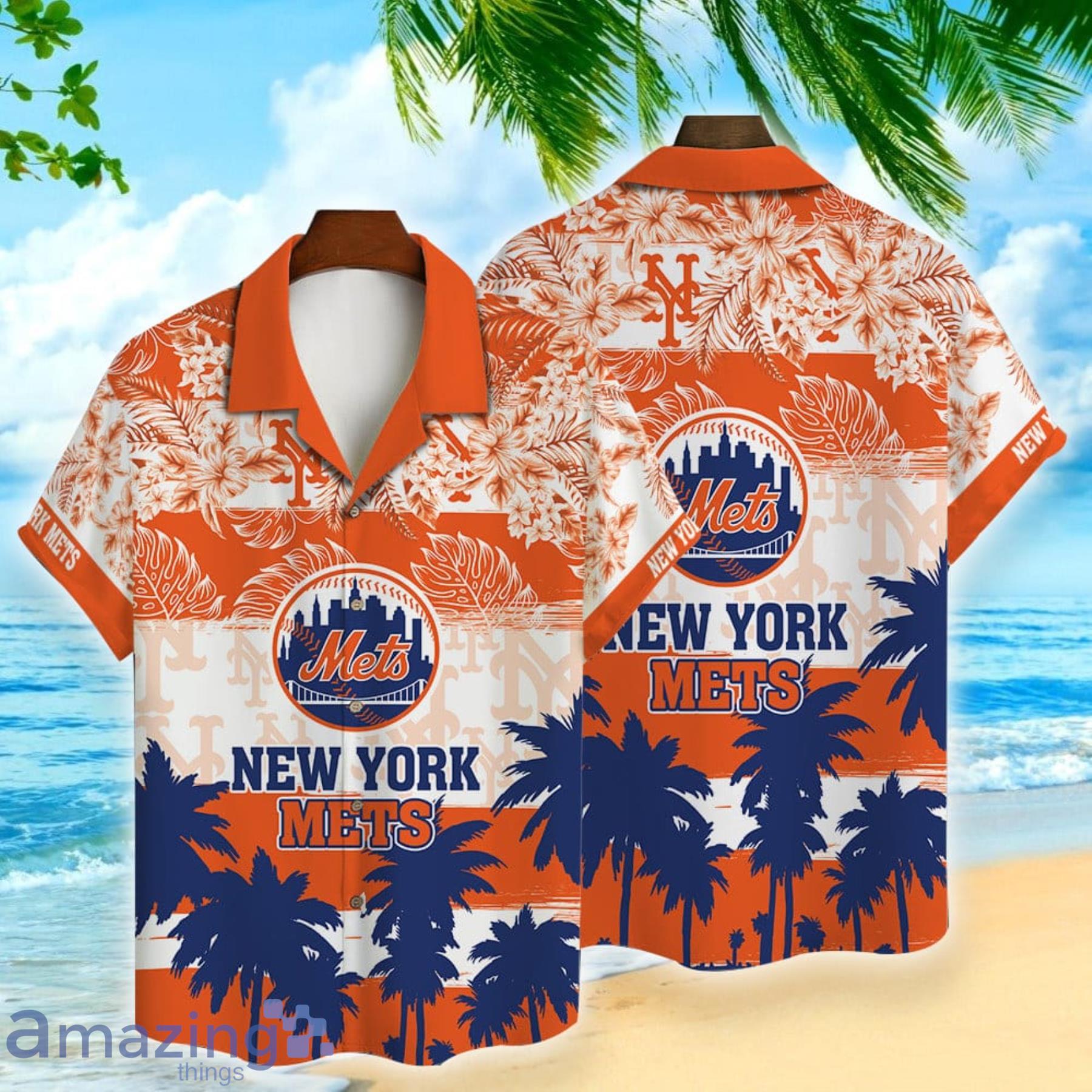 New York Mets Vintage Pattern Major League Baseball Hawaiian Shirt Summer  Gift For Fans