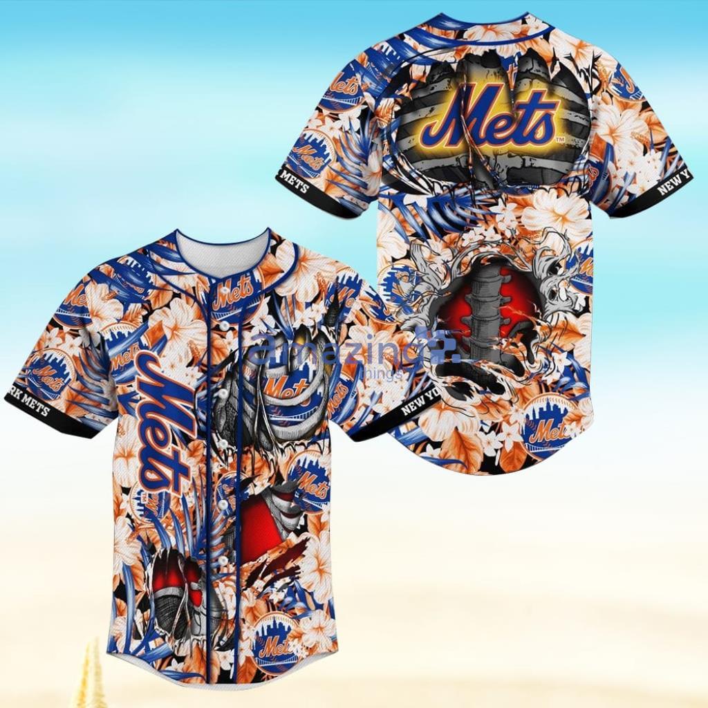 New York Mets Skeleton MLB Baseball Jersey Shirt Product Photo 1