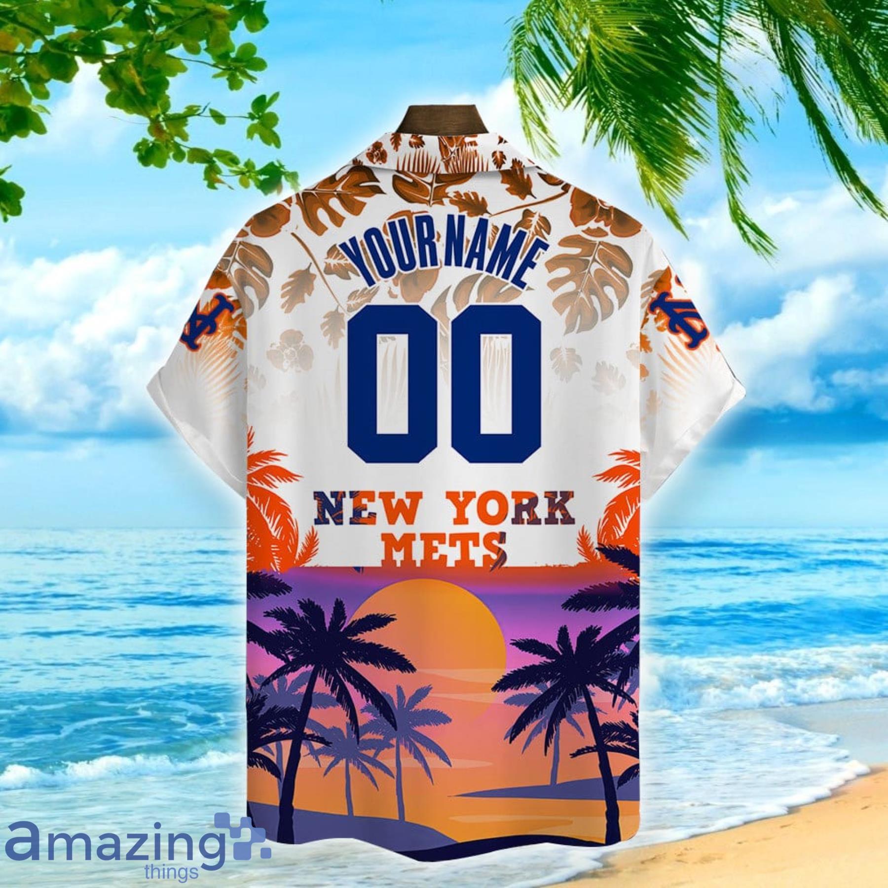 New York Mets MLB Hawaiian Shirt Sunsets Aloha Shirt - Trendy Aloha
