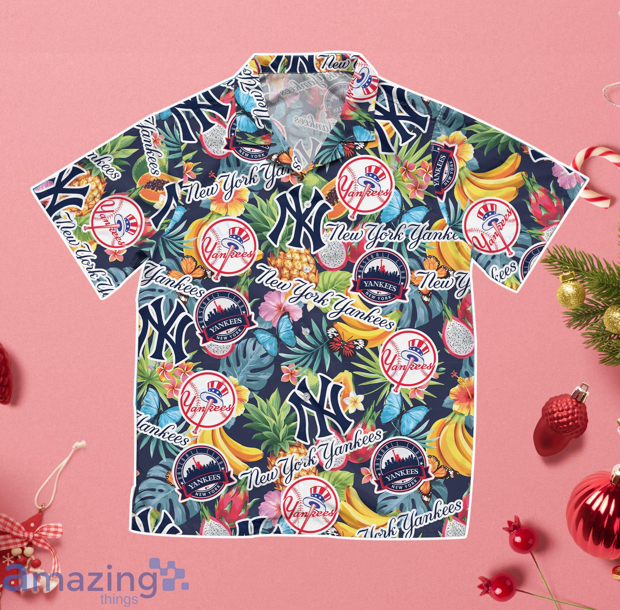 New York Yankees Aloha Fruit Hawaiian Shirt Gift For Summer Vacation image New York Yankees Aloha Fruit Hawaiian Shirt Gift For Summer Vacation Product Photo 2