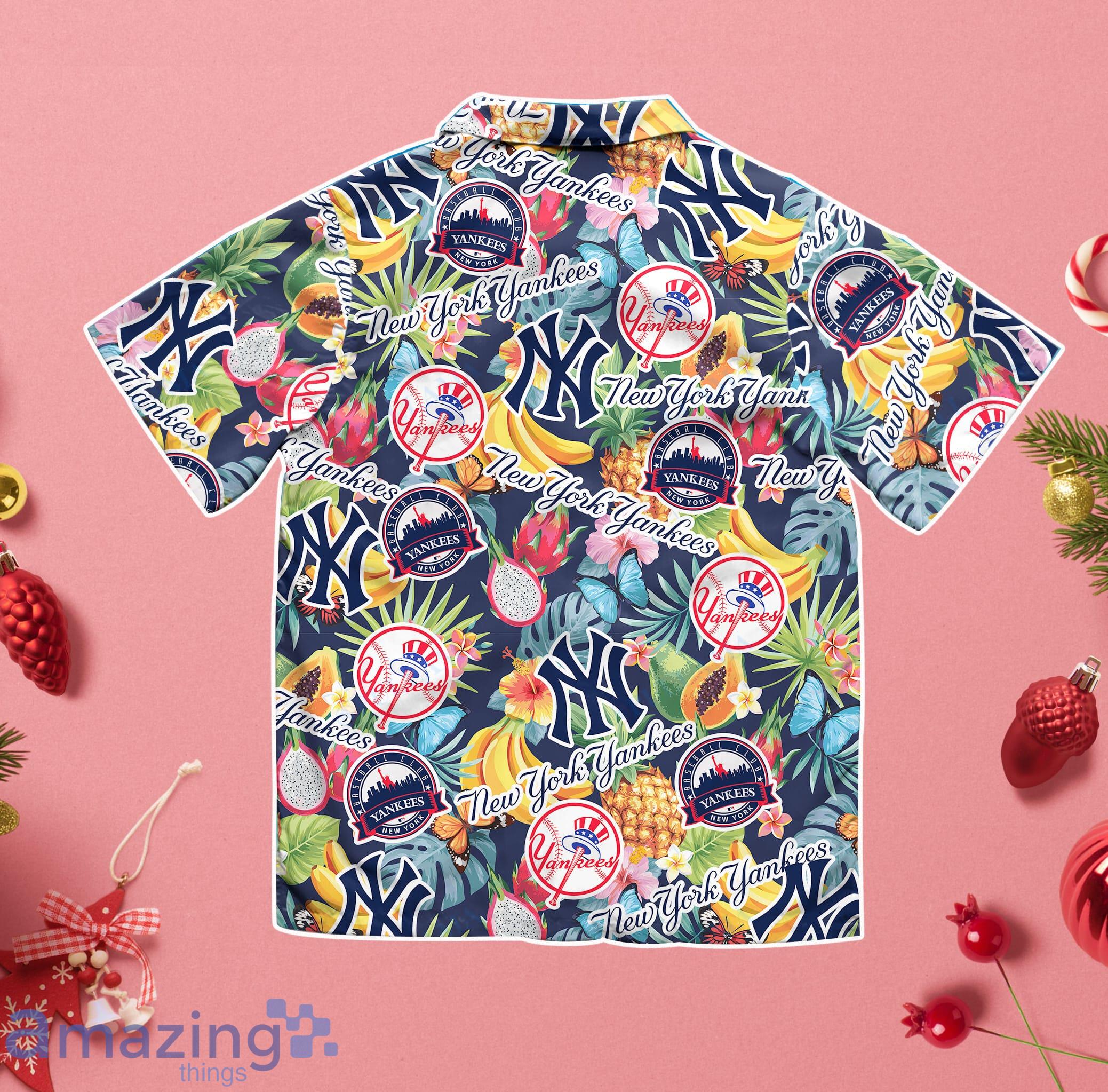 New York Yankees Aloha Fruit Hawaiian Shirt Gift For Summer Vacation image New York Yankees Aloha Fruit Hawaiian Shirt Gift For Summer Vacation Product Photo 3