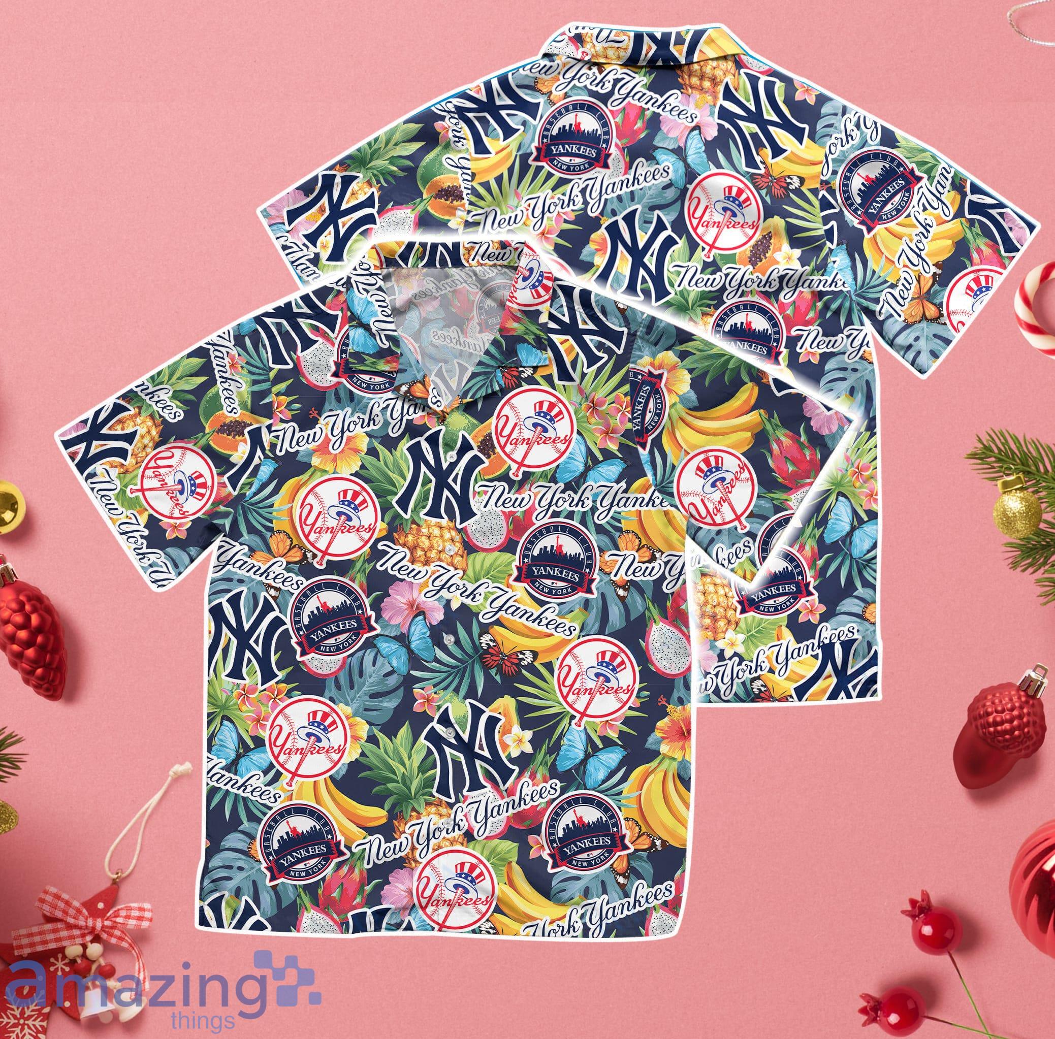New York Yankees Aloha Fruit Hawaiian Shirt Gift For Summer Vacation Product Photo 1 New York Yankees Aloha Fruit Hawaiian Shirt Gift For Summer Vacation Product Photo 1