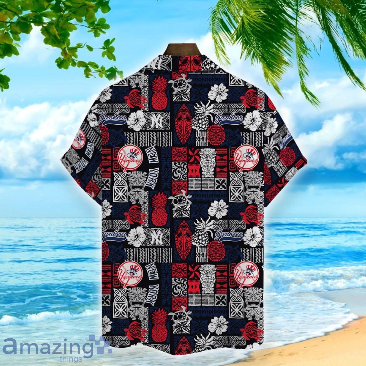 New York Yankees Logo Mlb Hawaiian Shirt Men Youth Yankees Aloha