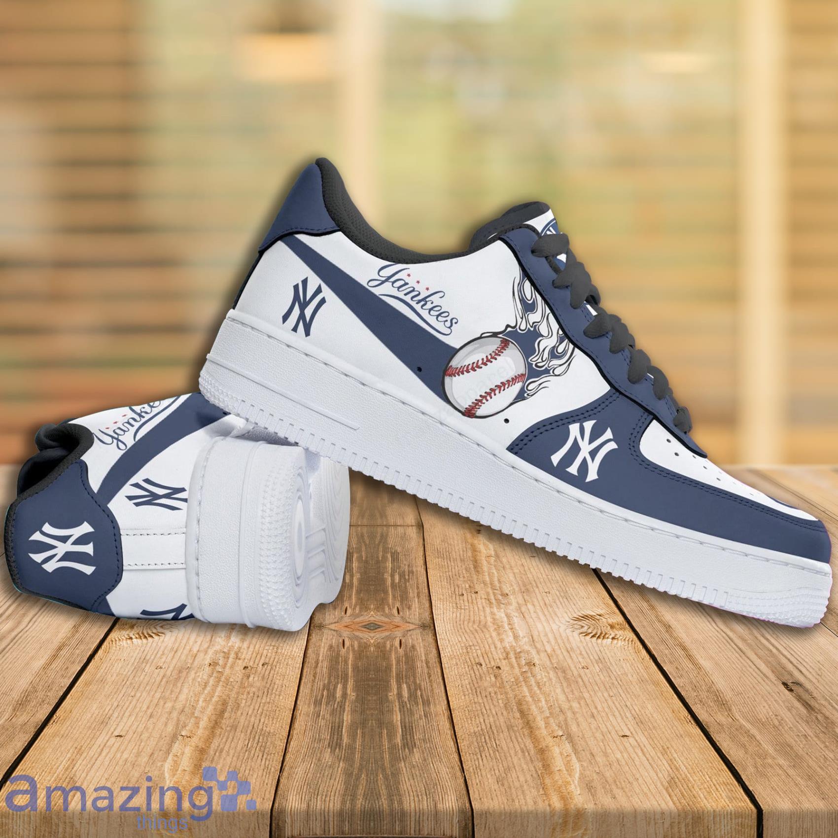 New York Yankees AOP Air Force Low Top Shoes Gift For Fans Style