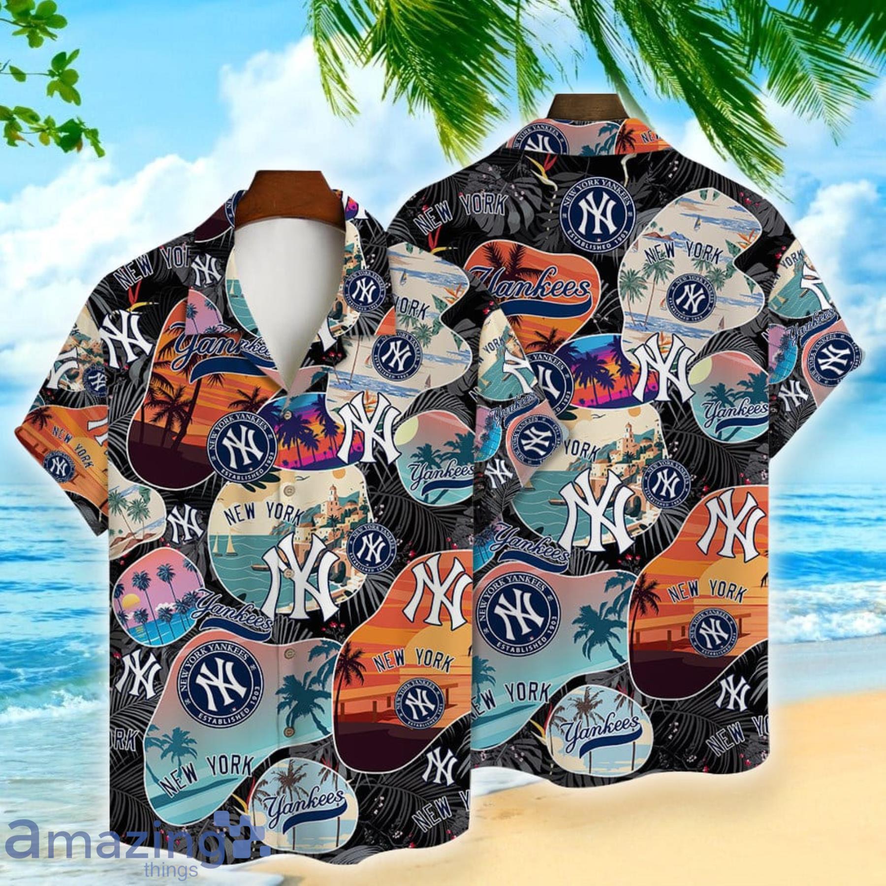 New York Yankees Happy Summer Aloha Hawaiian Shirt
