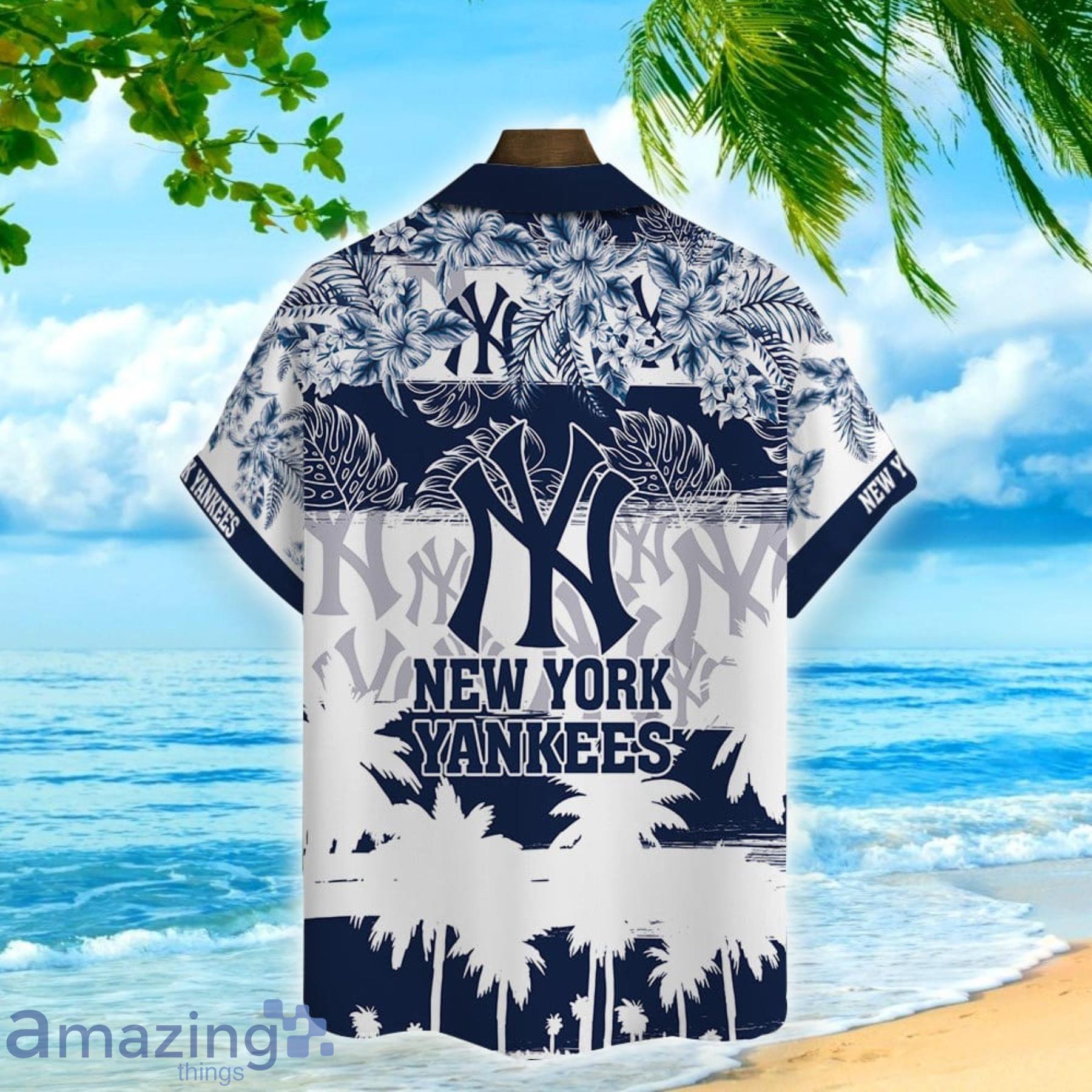 Newyork Yankees Major League Baseball Tropical Floral 2023 Hawaiian Shirt