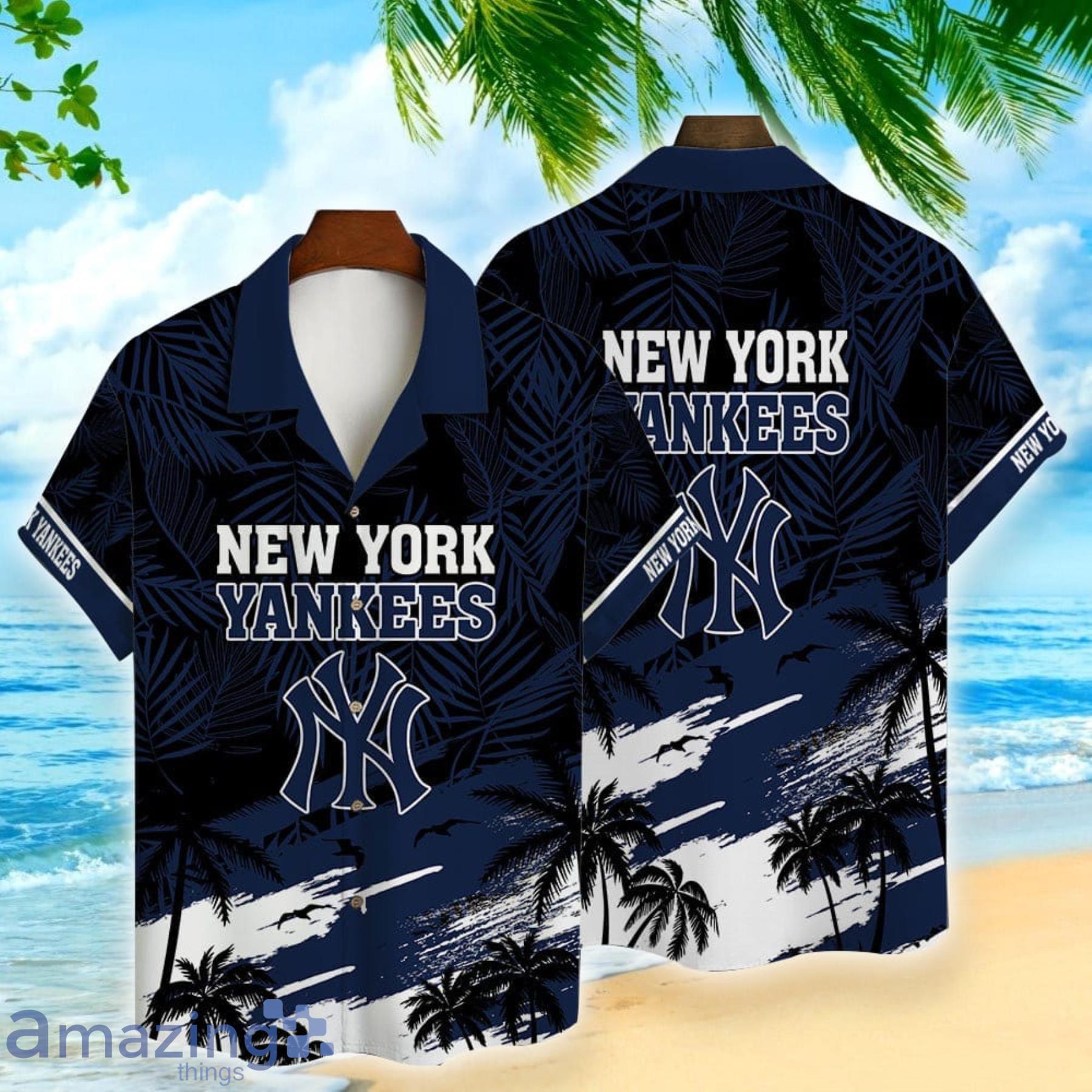 New York Yankees Major League Baseball Fans Tropical Hawaiian Shirt Product Photo 1