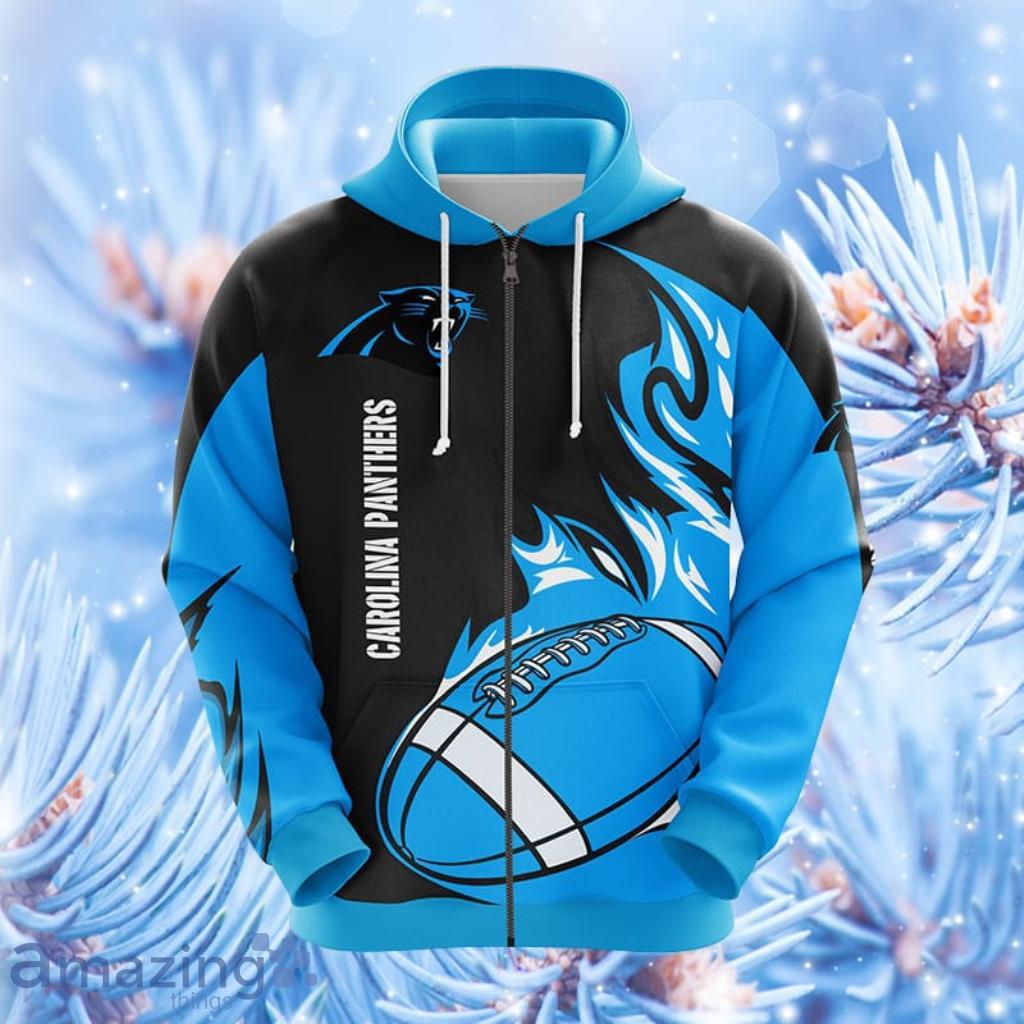 Carolina Panthers NFL Blue Hoodie, Zip Hoodie 3D All Over Print For Fans