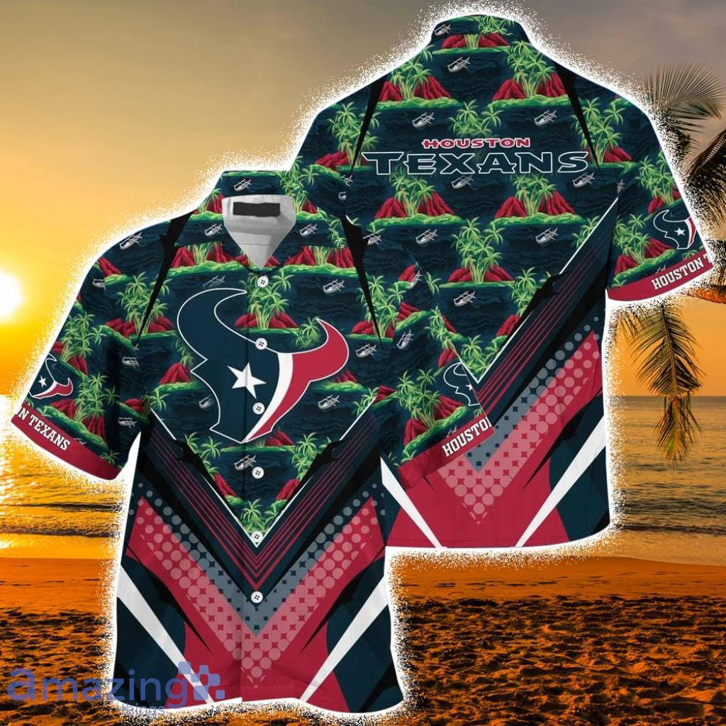 NFL Houston Texans Beach For Sports Buccaneers Fans Hawaiian Shirt Product Photo 1