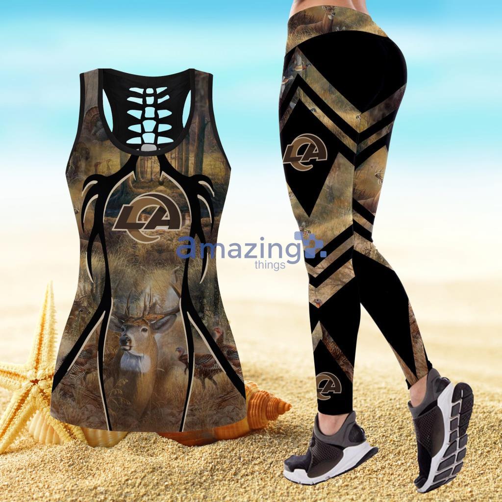 NFL Los Angeles Rams Hunting Style Hollow Combo Hollow Tank Top And Legging Product Photo 1