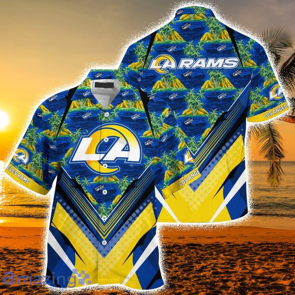 NFL Los Angeles Rams Team Beach For Sports Rams Fans Hawaiian Shirt