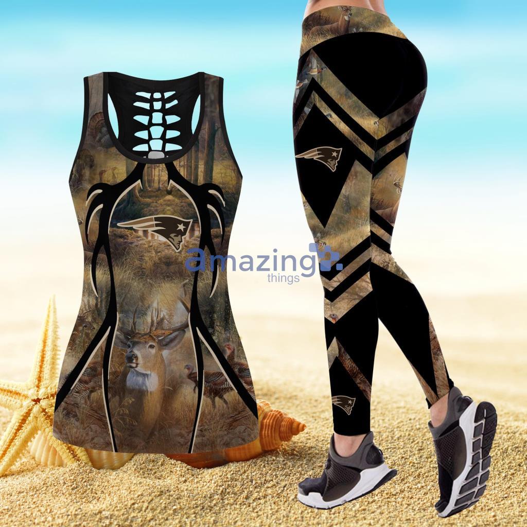NFL New England Patriots Hunting Style Hollow Combo Hollow Tank Top And Legging Product Photo 1 NFL New England Patriots Hunting Style Hollow Combo Hollow Tank Top And Legging Product Photo 1