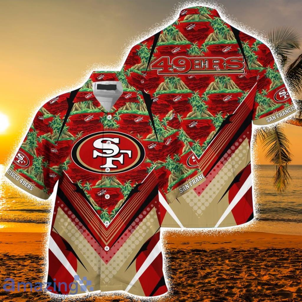 N.F.L.San Francisco 49ers Logo Team 3d Graphic Printed Double Sided  Designed Shirt