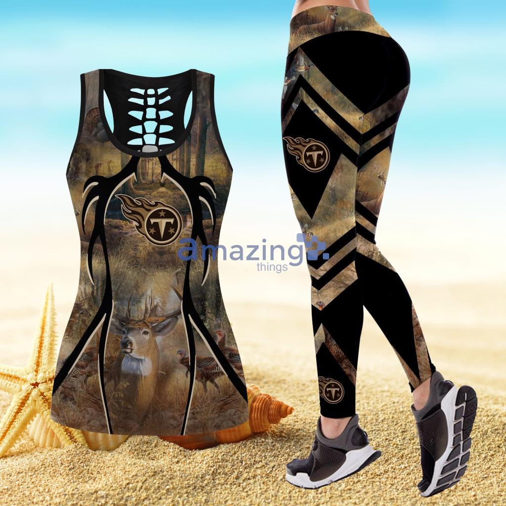 NFL Tennessee Titans Hunting Style Hollow Combo Hollow Tank Top And Legging Product Photo 1