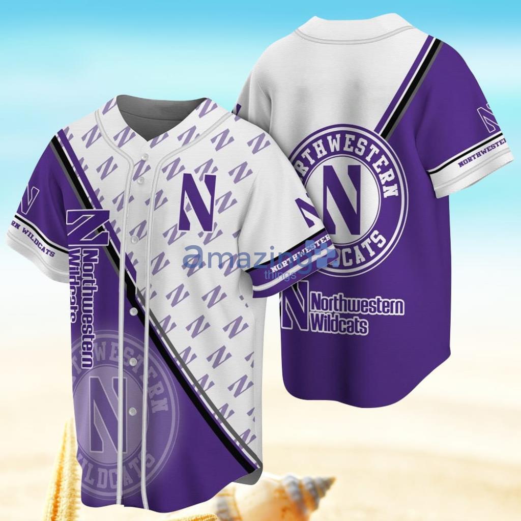 Northwestern Wildcats NFL Baseball Jersey Shirt For Fans Product Photo 1