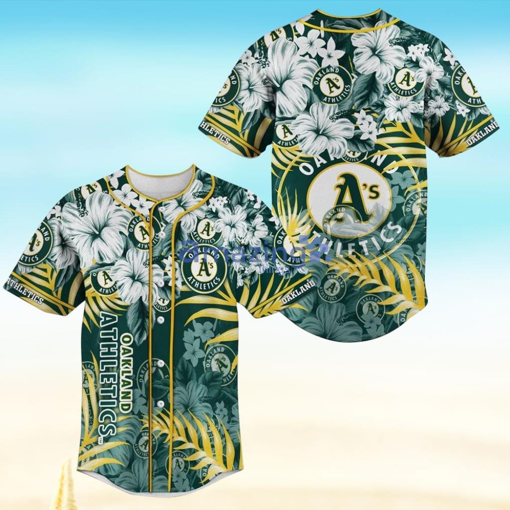Oakland Athletics Flower MLB Baseball Jersey Shirt