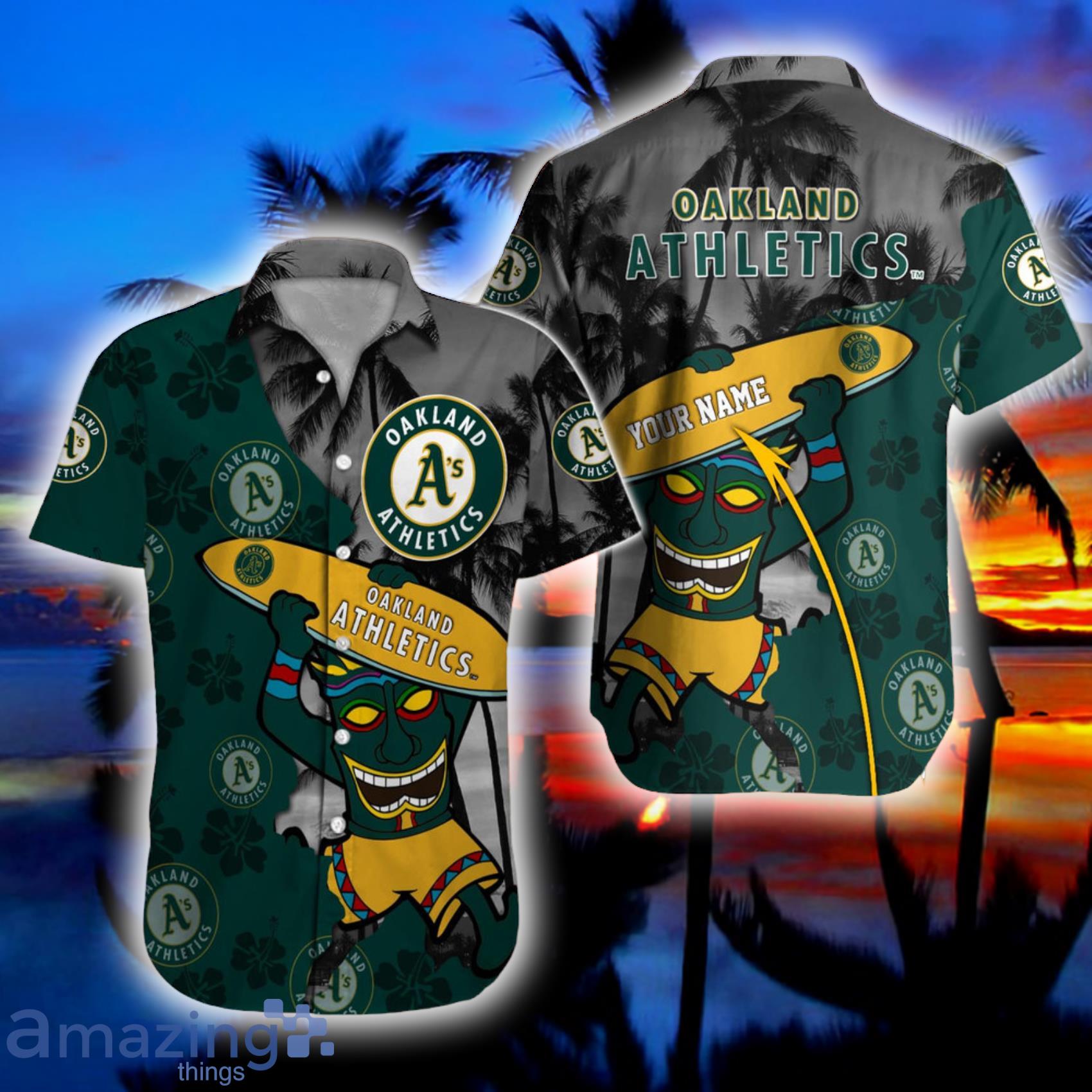 SALE] Personalized MLB Oakland Athletics Palm Tree Style Hawaiian Shirt -  Beetrendstore Store