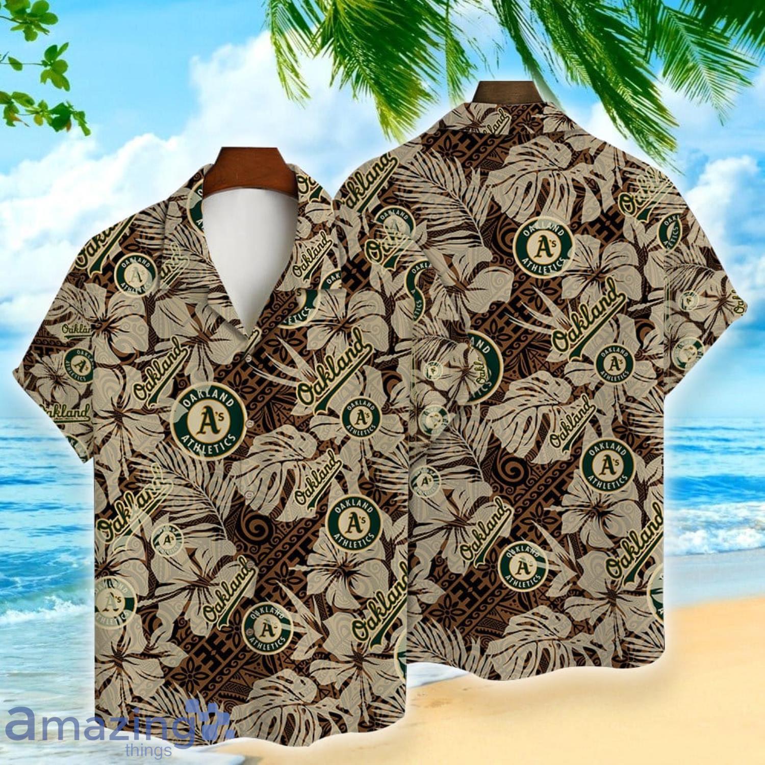 MLB Oakland Athletics Tropical Hibiscus Hawaiian Shirt For Sport Fans