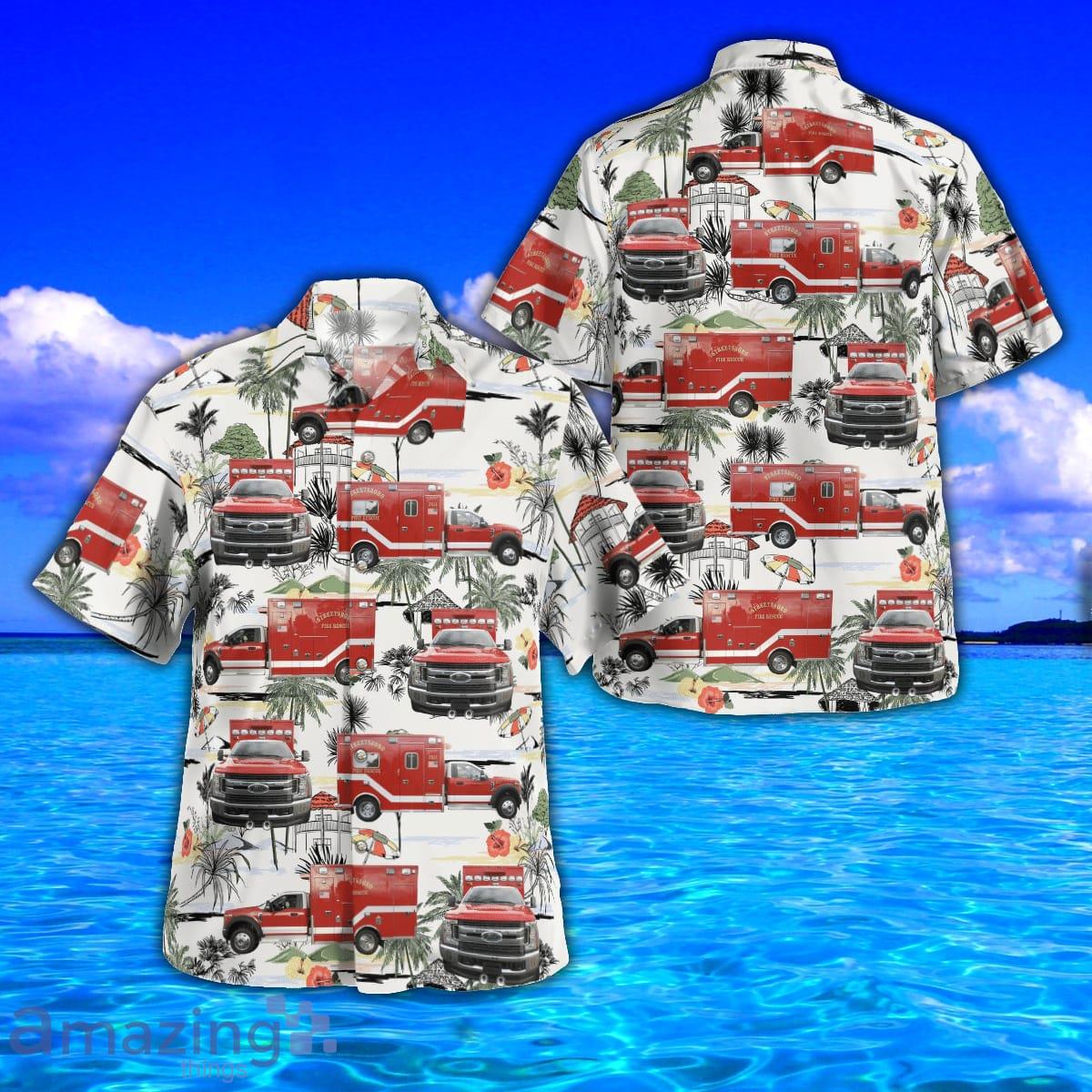 Ohio Streetsboro Fire Department AOP Aloha Hawaiian Shirt And Beach Short Product Photo 1