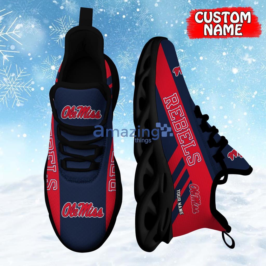 Ole Miss Rebels Custom Name Personalized Running Sneaker Max Soul Shoes Gift For Men And Women Product Photo 1