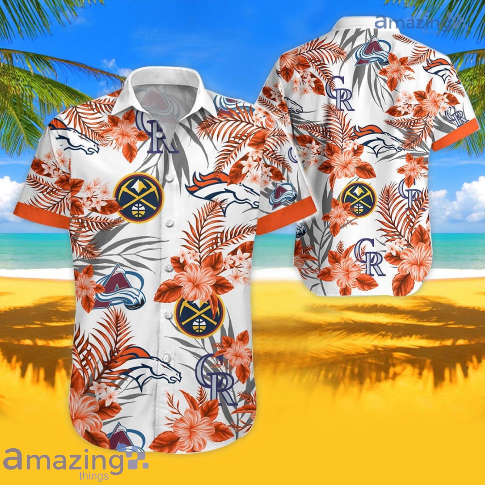 Orange Style Colorado Tropical Hawaiian Shirt For Men And Women Product Photo 1