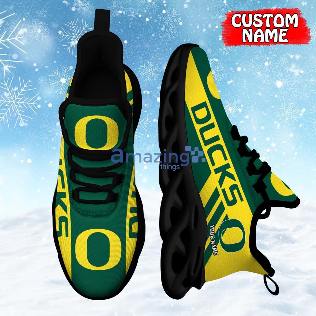 Oregon Ducks Custom Name Personalized Running Sneaker Max Soul Shoes Gift For Men And Women Product Photo 1