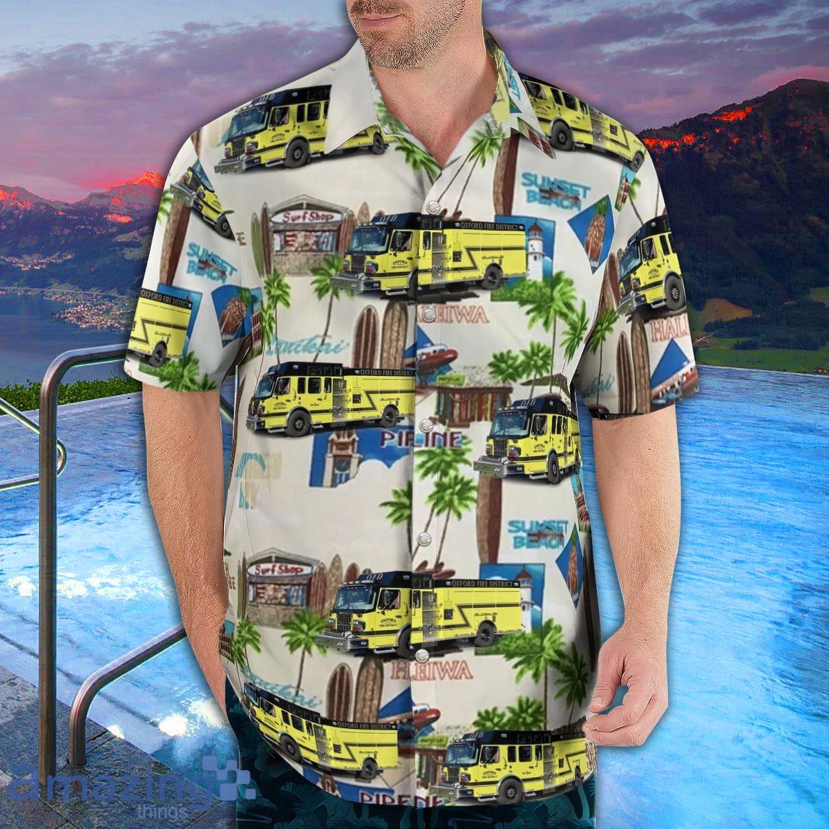 Oxford (WI) Fire Department AOP Aloha Hawaiian Shirt And Beach Short image Oxford (WI) Fire Department AOP Aloha Hawaiian Shirt And Beach Short Product Photo 3