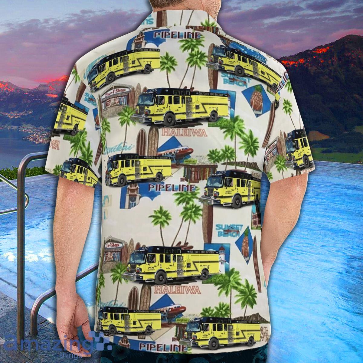 Oxford (WI) Fire Department AOP Aloha Hawaiian Shirt And Beach Short image Oxford (WI) Fire Department AOP Aloha Hawaiian Shirt And Beach Short Product Photo 4