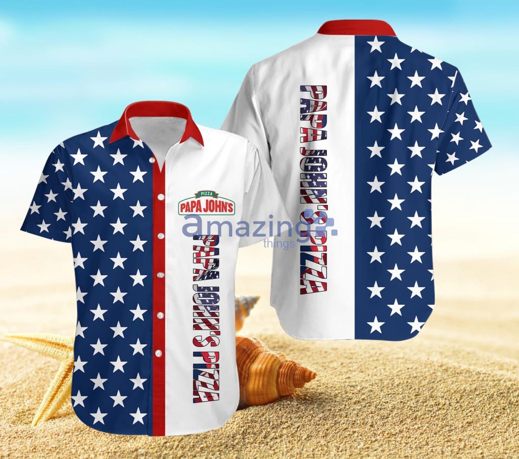 Papa John's Pizza White Hawaiian Shirt For Men And Women Product Photo 1
