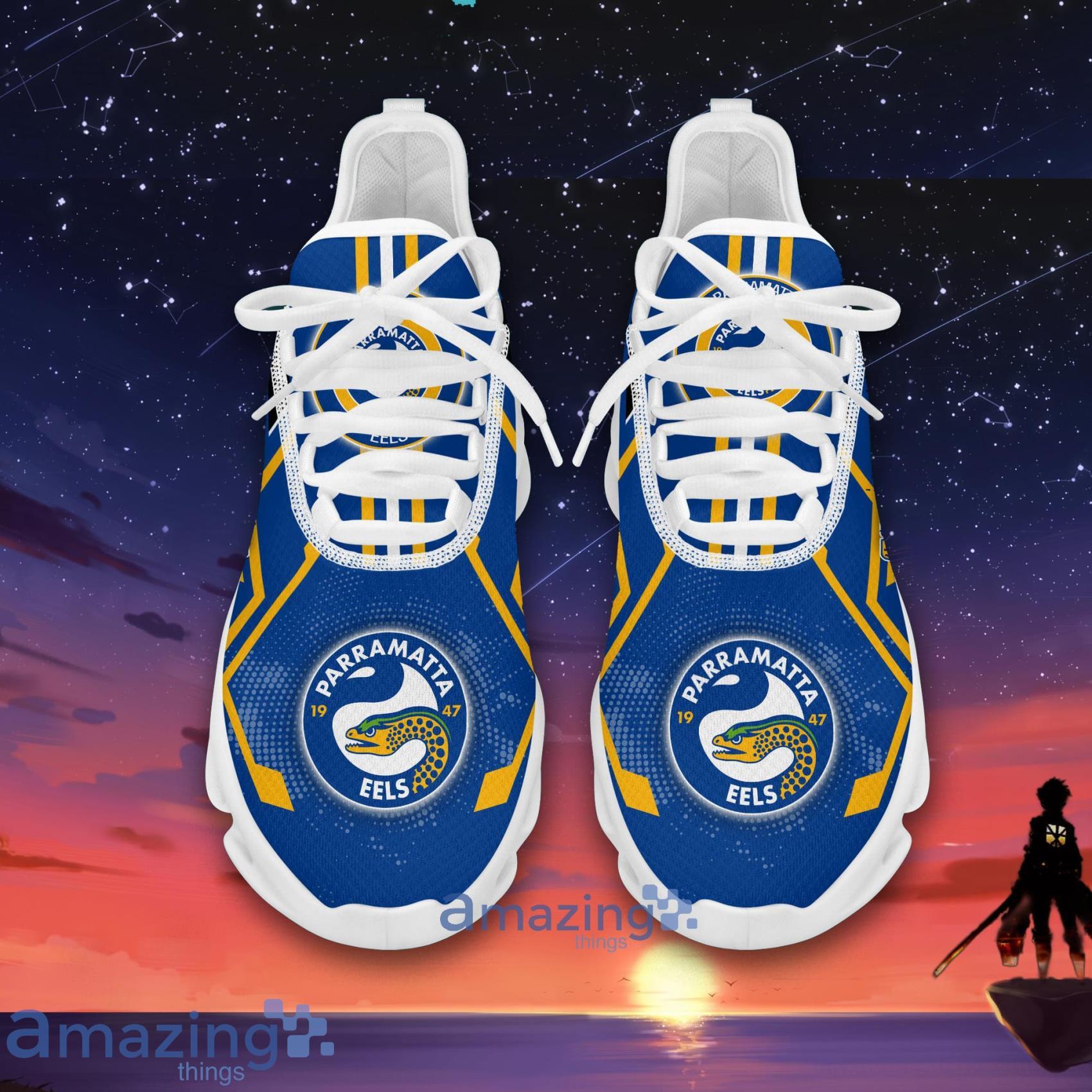 Parramatta Eels Clunky Shoes Max Soul Sneakers For Men And Women image Parramatta Eels Clunky Shoes Max Soul Sneakers For Men And Women Product Photo 2