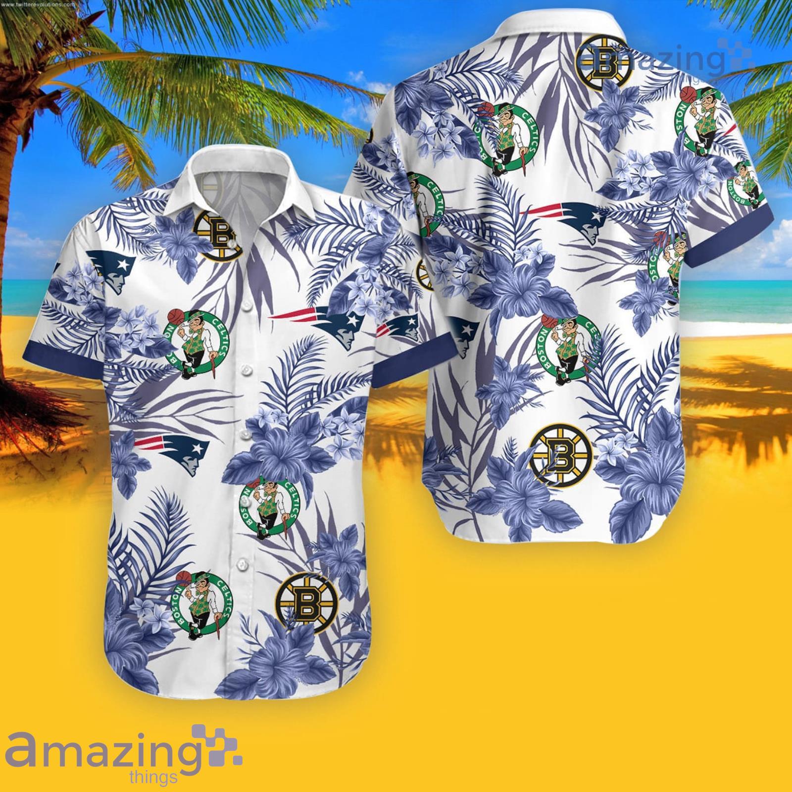 Patriots Celtics Bruins Hawaiian Shirt For Men And Women Product Photo 1