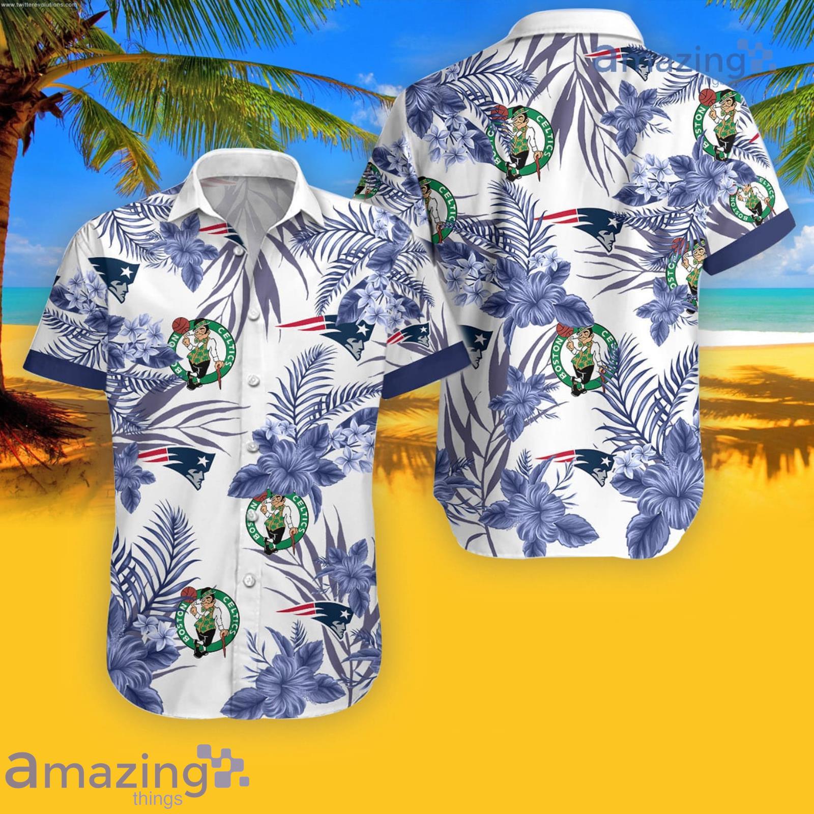 Patriots Celtics Hawaiian Shirt For Men And Women Product Photo 1