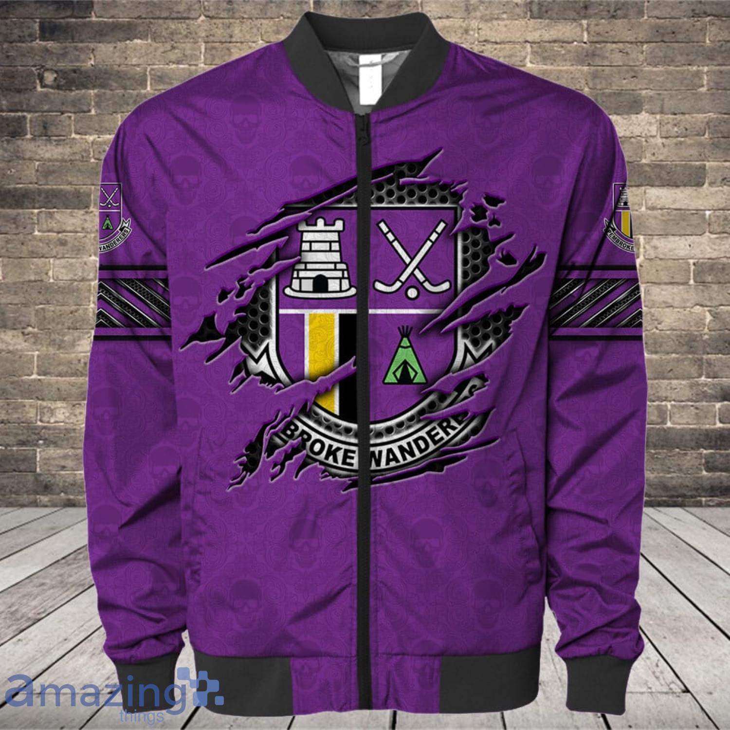 Pembroke Wanderers Hockey Club 3D All Over Printed Custom Name T Shirt Sweatshirt Hoodie Bomber image Pembroke Wanderers Hockey Club 3D All Over Printed Custom Name T-Shirt Sweatshirt Hoodie Bomber Product Photo 5