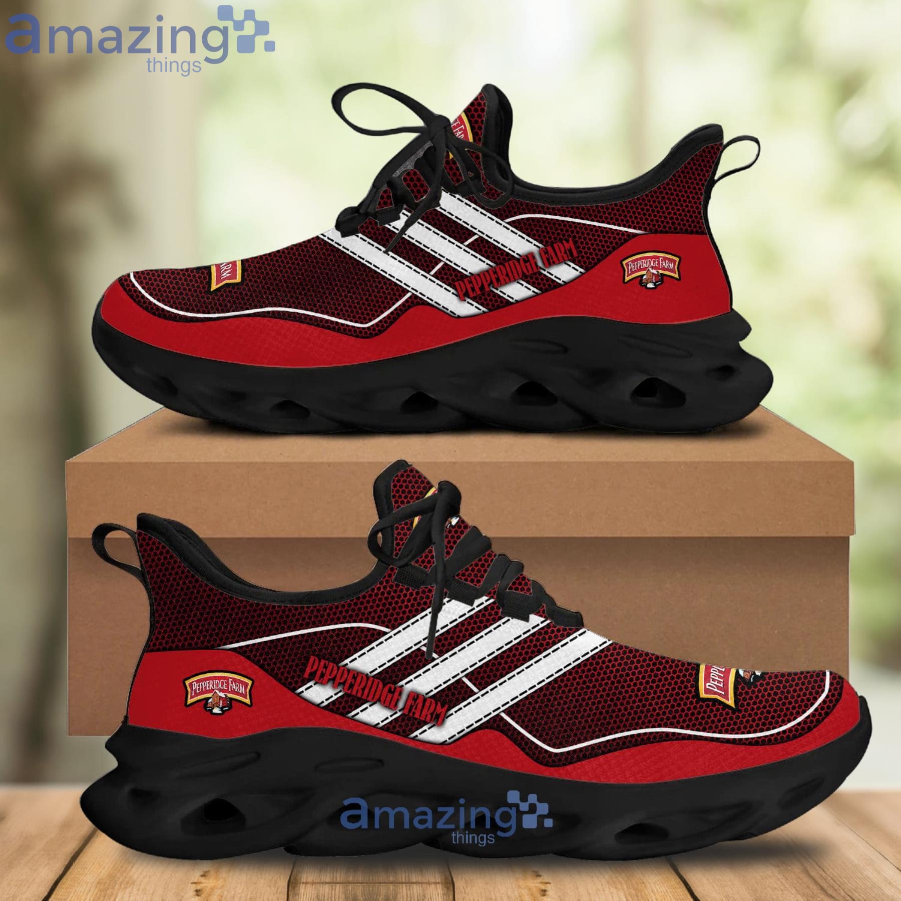 Pepperidge Farm Max Soul Shoes White Striped Running Shoes Product Photo 1