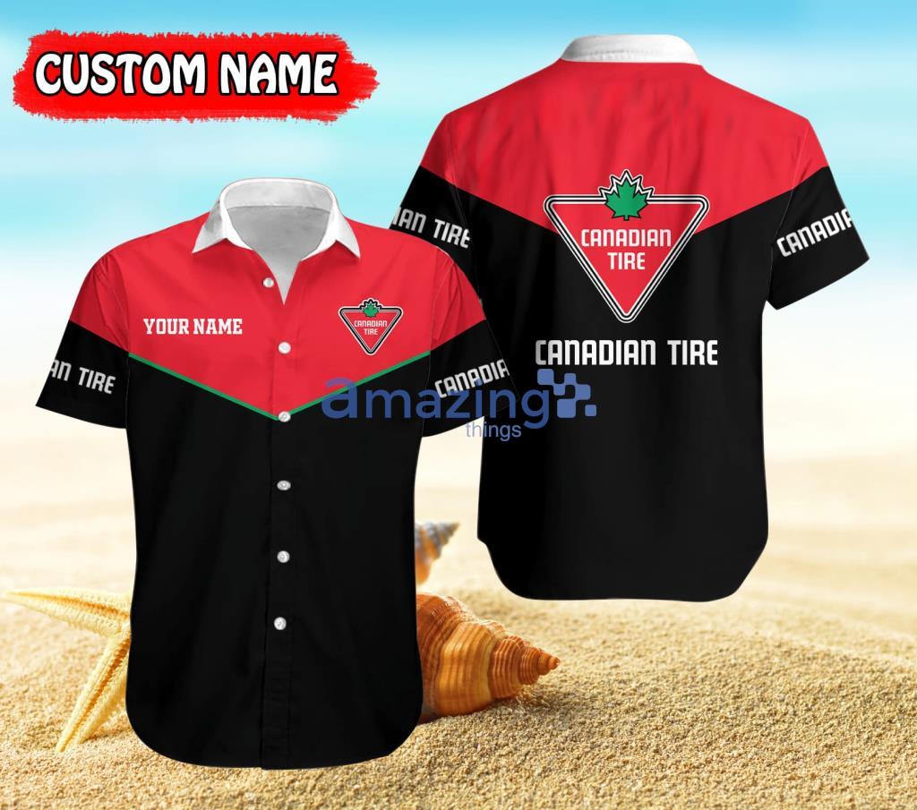 Personalized Canadian Tire Red And Black Hawaiian Shirt For Men And Women Product Photo 1