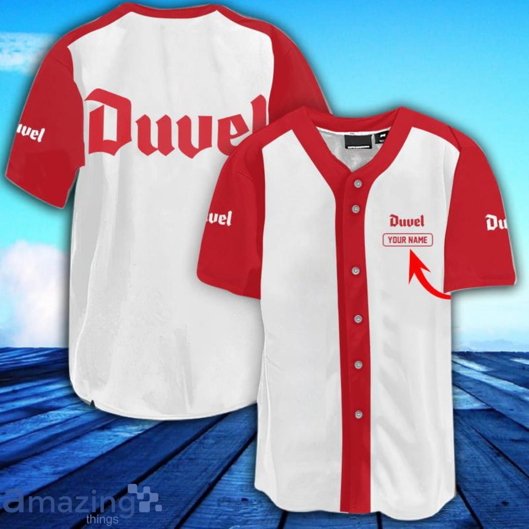 Personalized Classic Love Duvel Beer AOP Full Print Baseball Jersey Shirt Product Photo 1