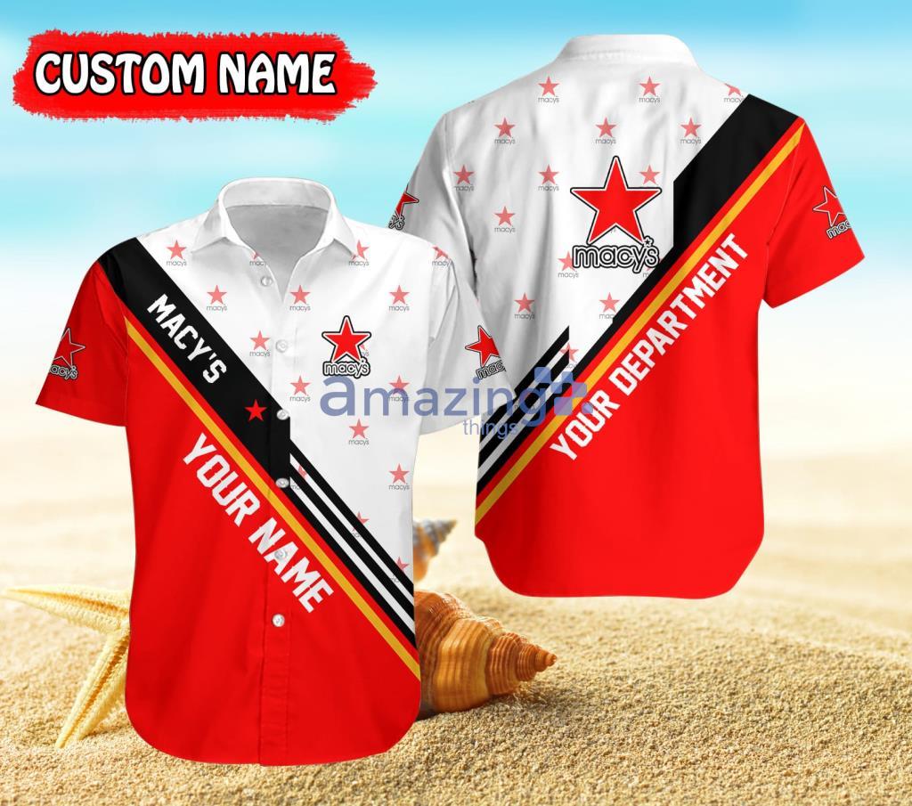 Personalized Macy's Red Tropical Hawaiian Shirt For Men And Women - Personalized Macy's Red Tropical Hawaiian Shirt For Men And Women