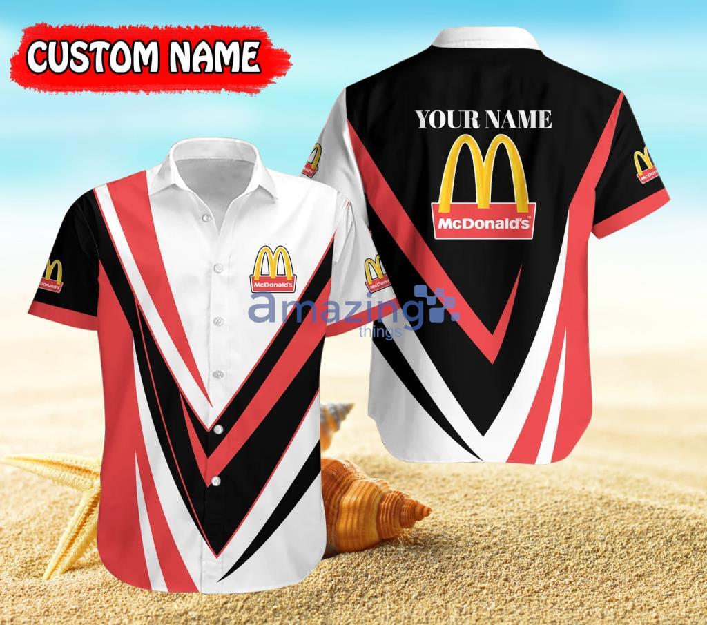 Personalized Mcdonald's White And Red Hawaiian Shirt For Men And Women Product Photo 1