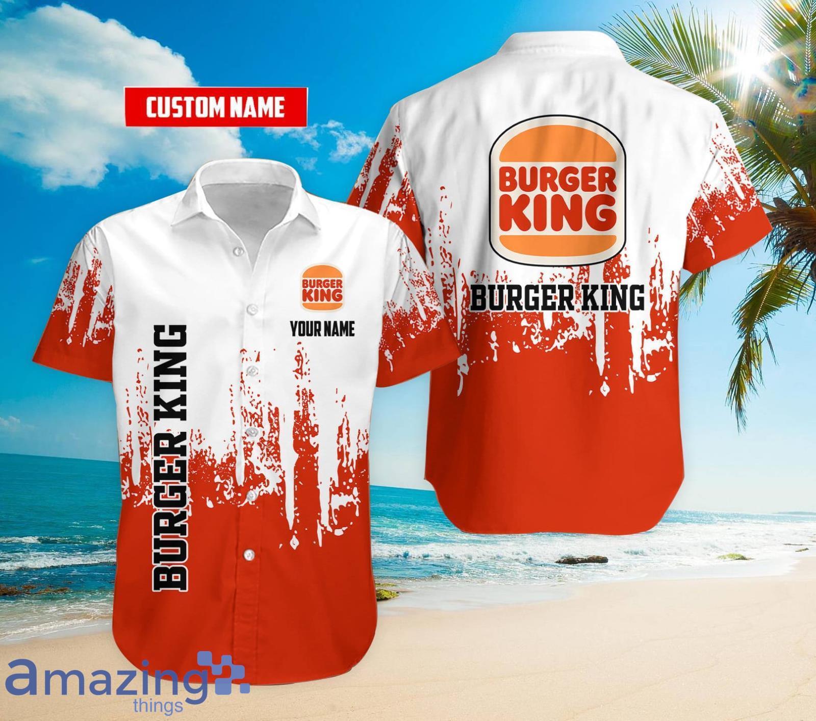 Personalized Name Burger King Vintage Hawaiian Shirt Product Photo 1