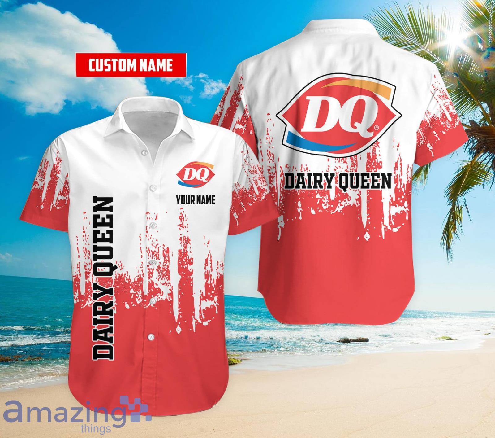 Personalized Name Dairy Queen Vintage Hawaiian Shirt Product Photo 1
