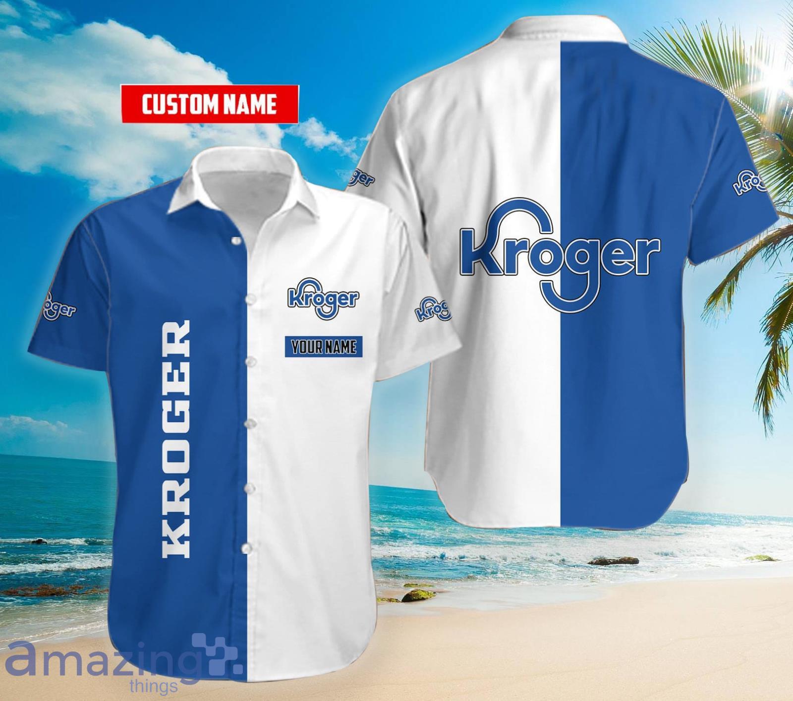 Personalized Name Kroger 2 Color Hawaiian Shirt Product Photo 1