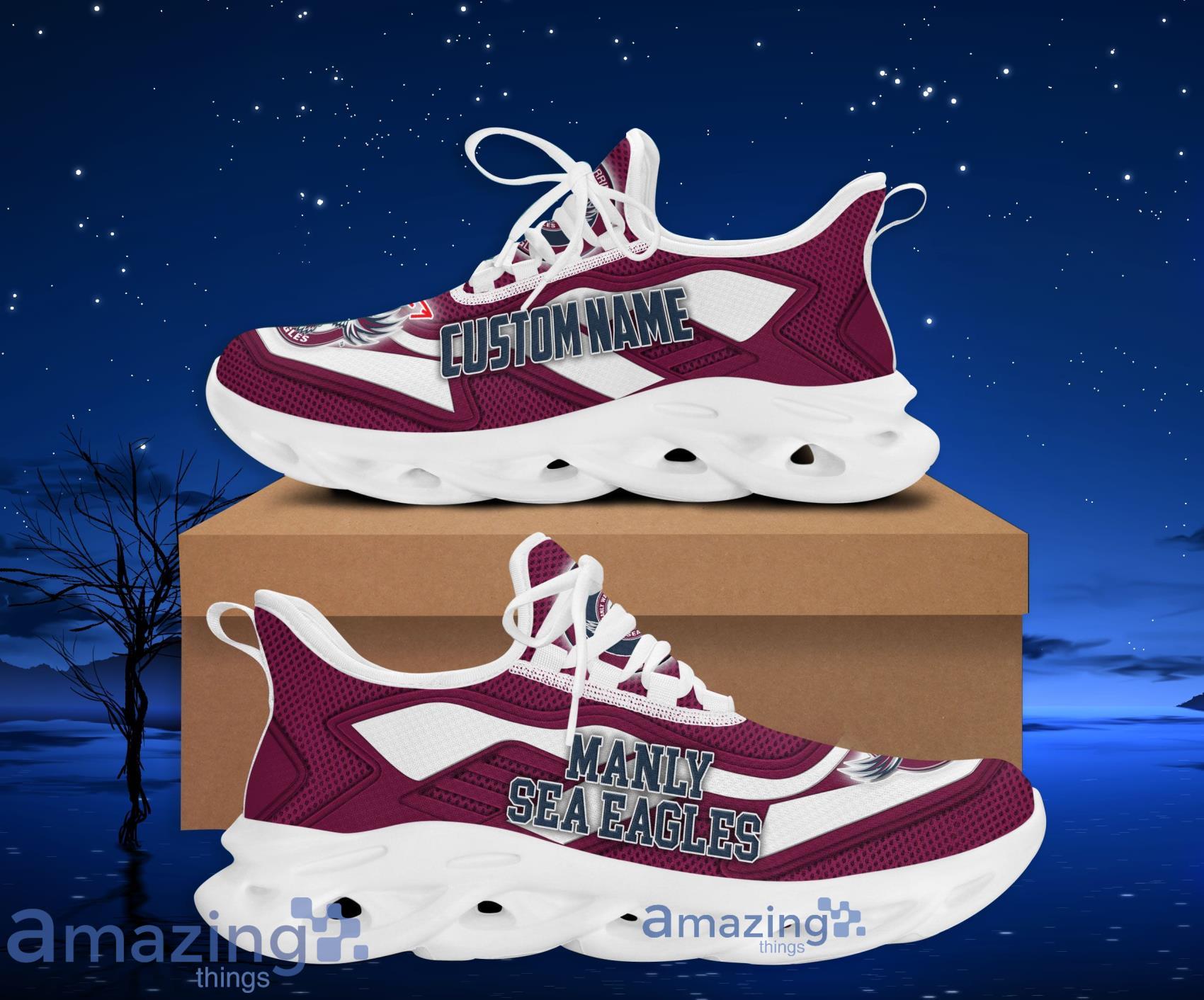 Personalized Name Manly Warringah Sea Eagles Clunky Shoes Max Soul Sneakers For Men And Women Product Photo 1
