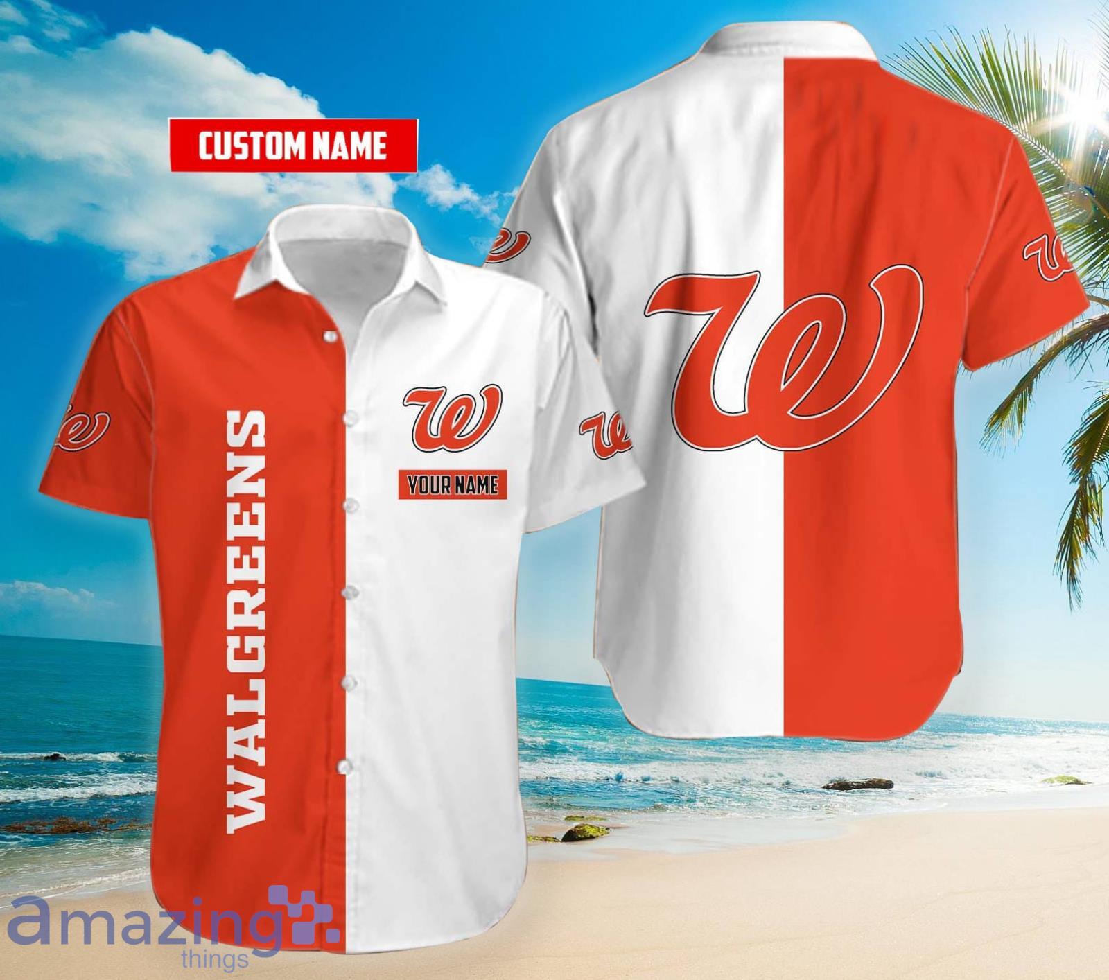 Personalized Name Walgreens 2 Color Hawaiian Shirt Product Photo 1