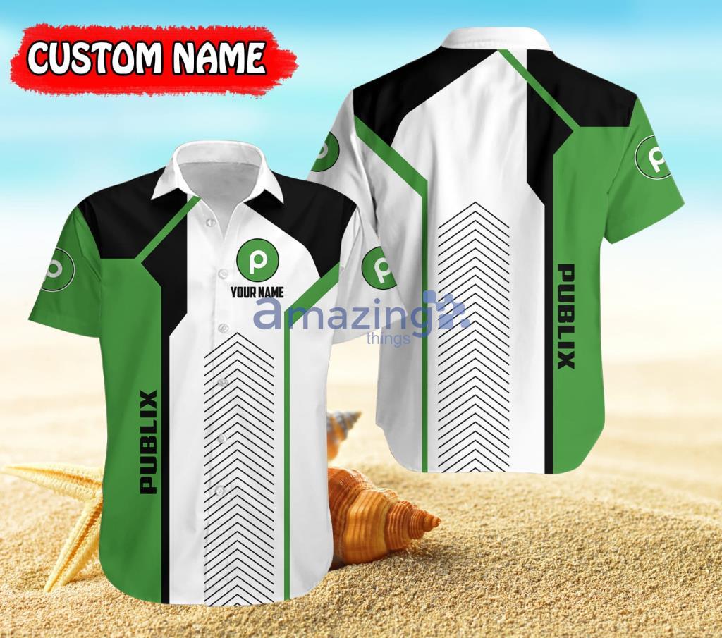 Personalized Publix Logo White And Green Hawaiian Shirt For Men And Women Product Photo 1