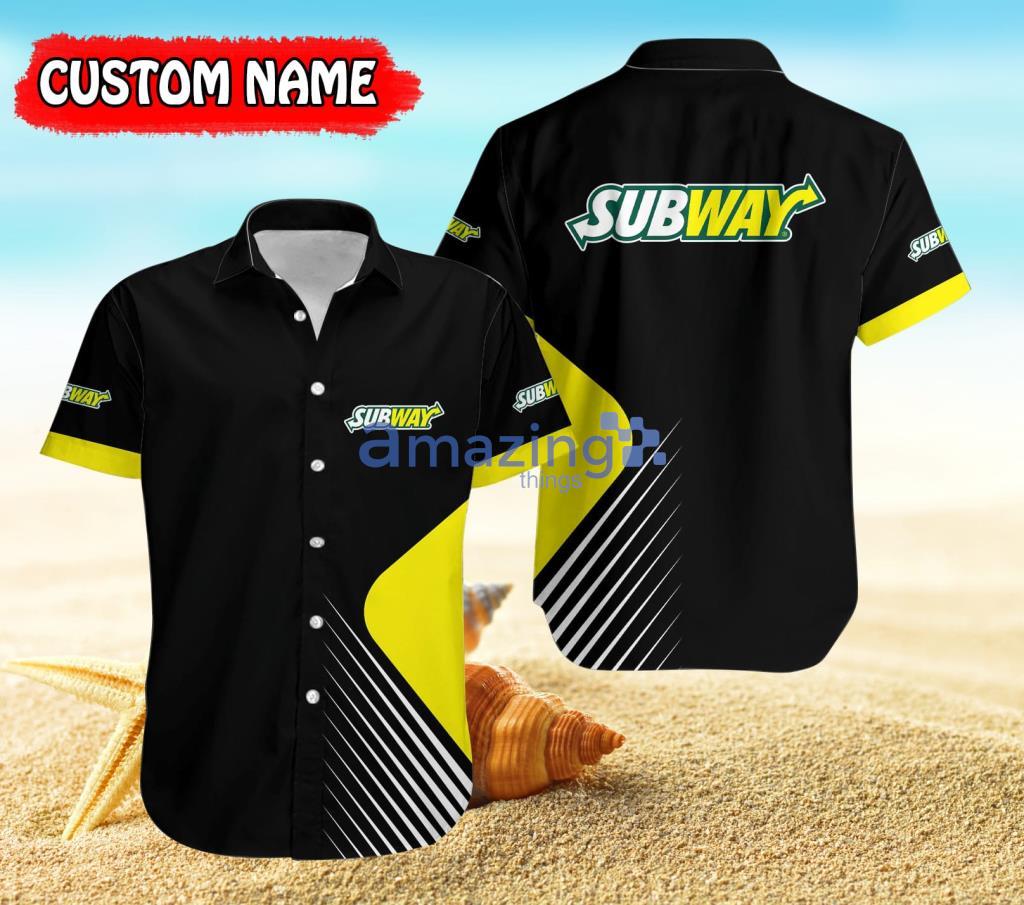 subway Hula Big Logo 3D Hawaiian Shirt For Summer - YesItCustom