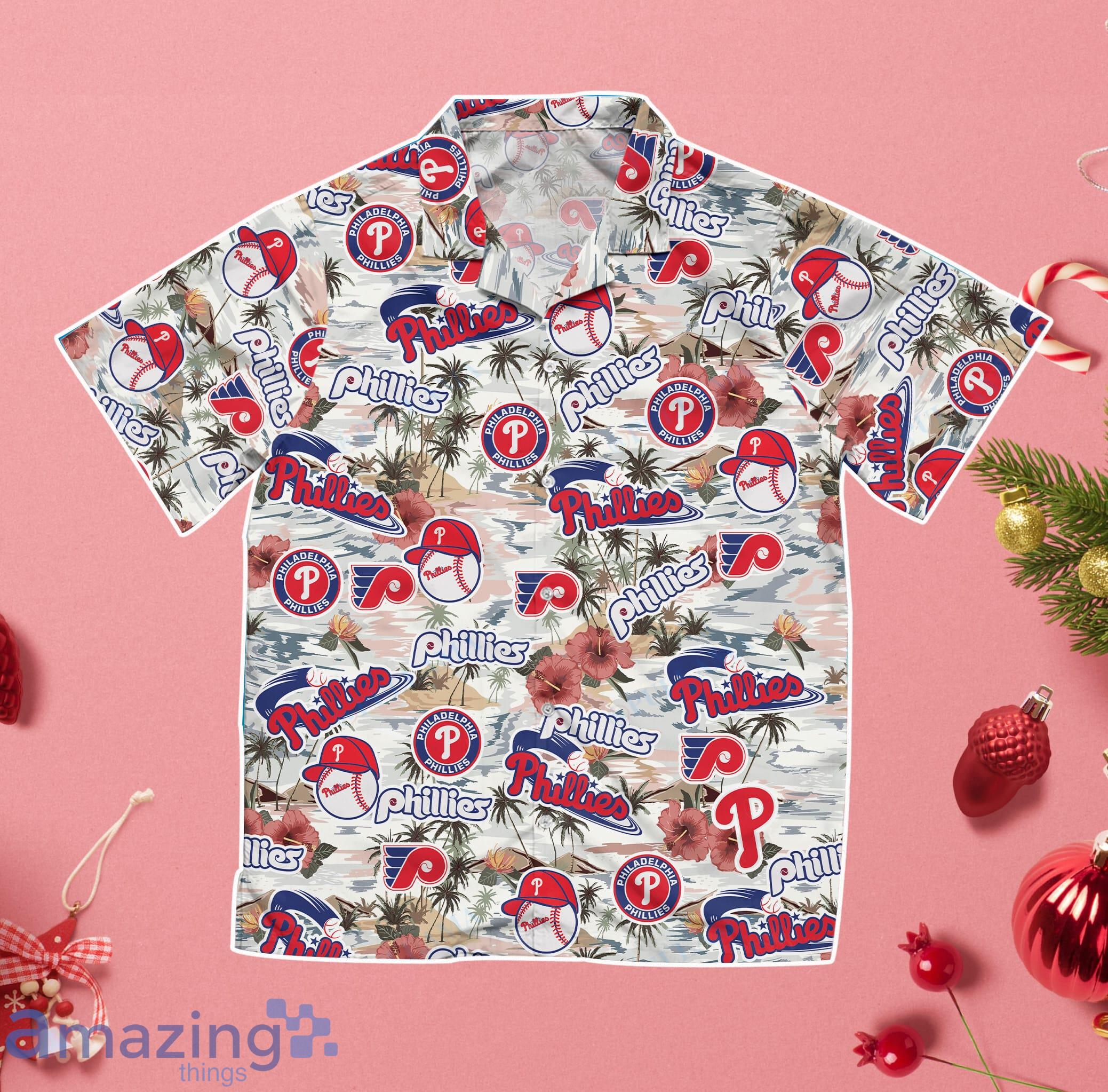 Phillies Aloha Button Down Hawaiian Shirt Phillies Hawaiian Shirt